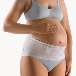 BORT Abdominalstütze für Schwangere weiss